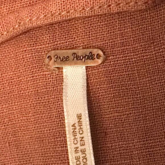 Free People Linen Blend Jacket. M - Picture 2 of 5